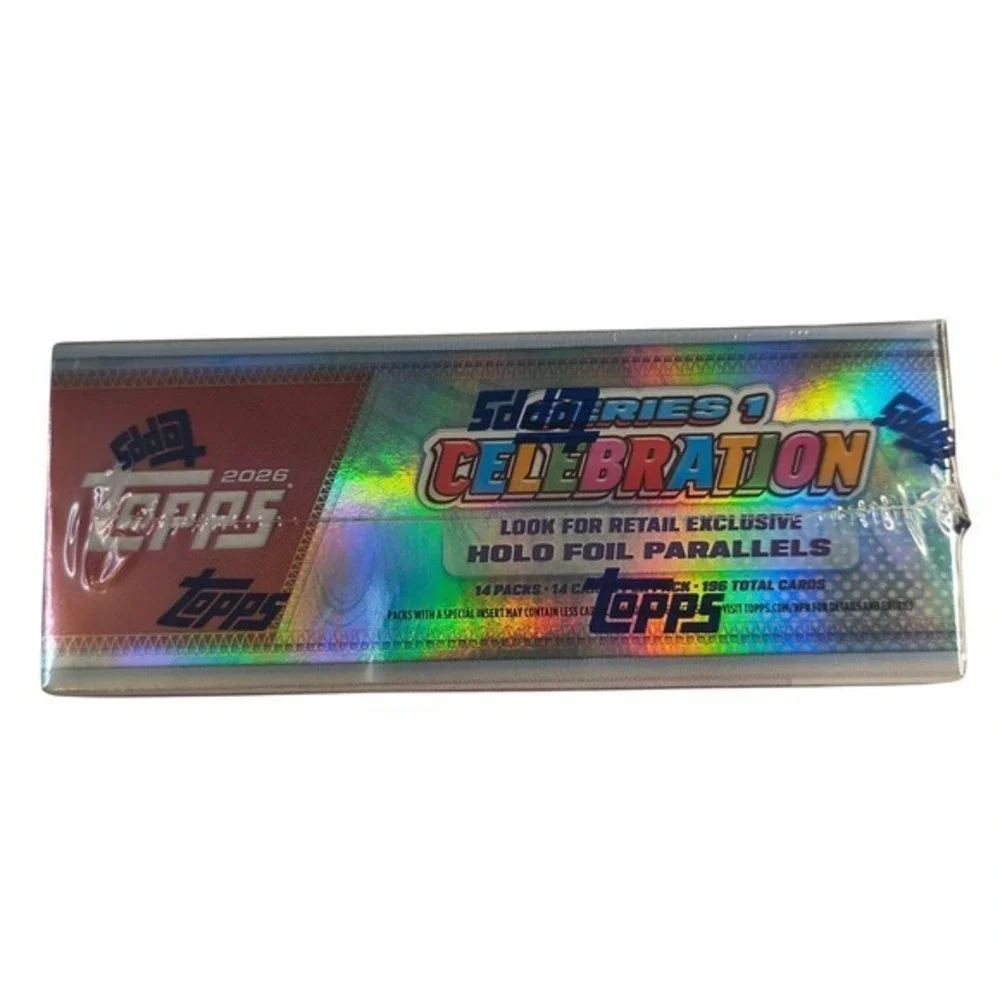 2026 Topps Series 1 Celebration Mega Box Sealed Baseball Cards 14 Packs NEW - Picture 5 of 5
